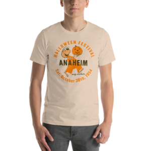 Halloween Andy Anaheim, Unisex T-Shirt – Multiple colors available, light colors