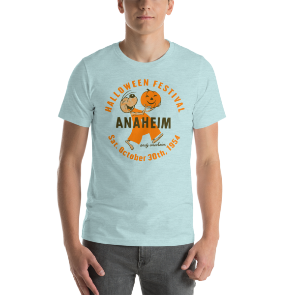 Halloween Andy Anaheim, Unisex T-Shirt – Multiple colors available, light colors - Image 2