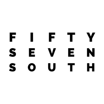 Fifty Seven South written in black letters